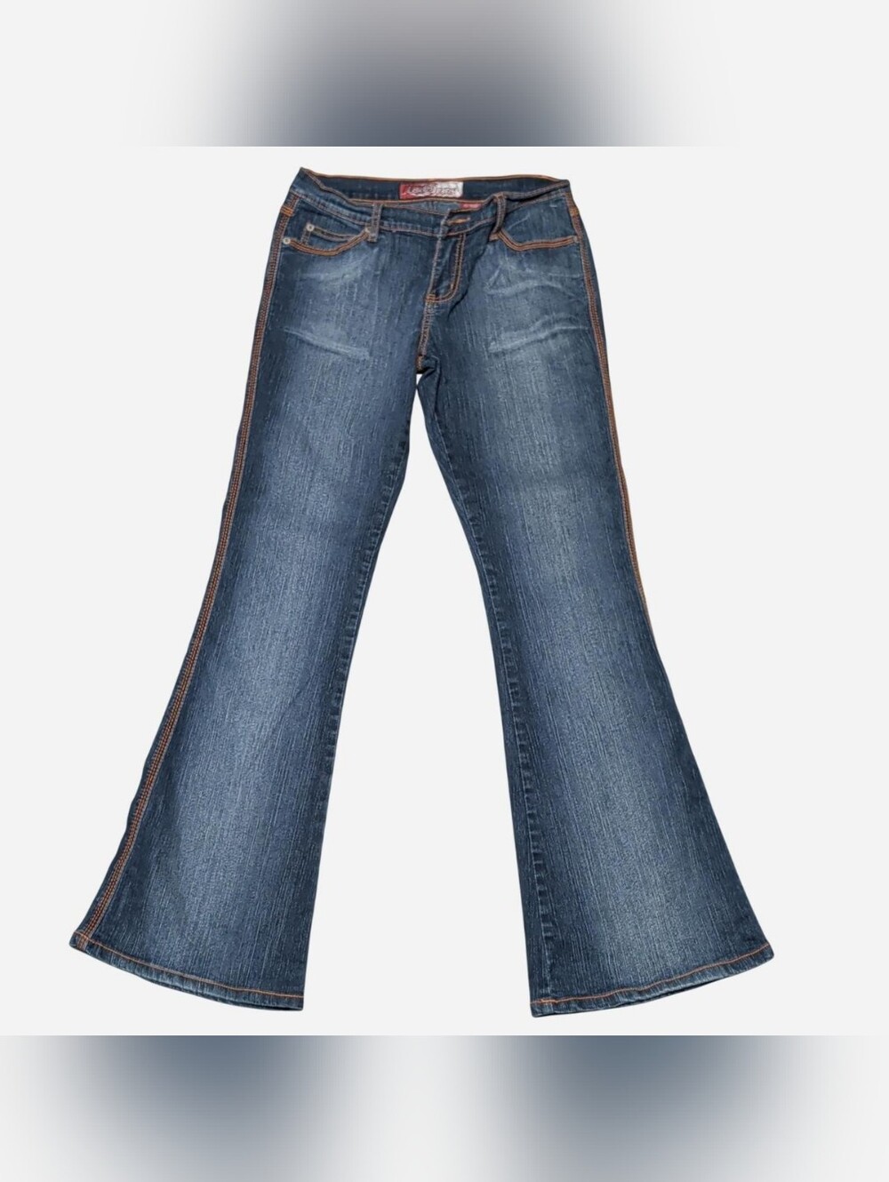 Vintage Lazer Flair Jeans Chevron Stiching